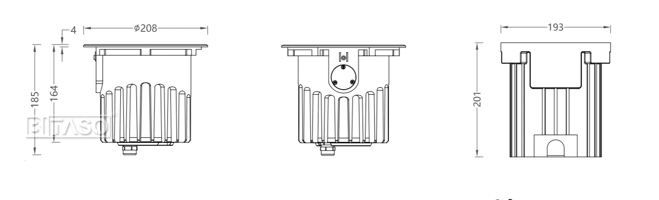 LUMINAIRE DIMENSION