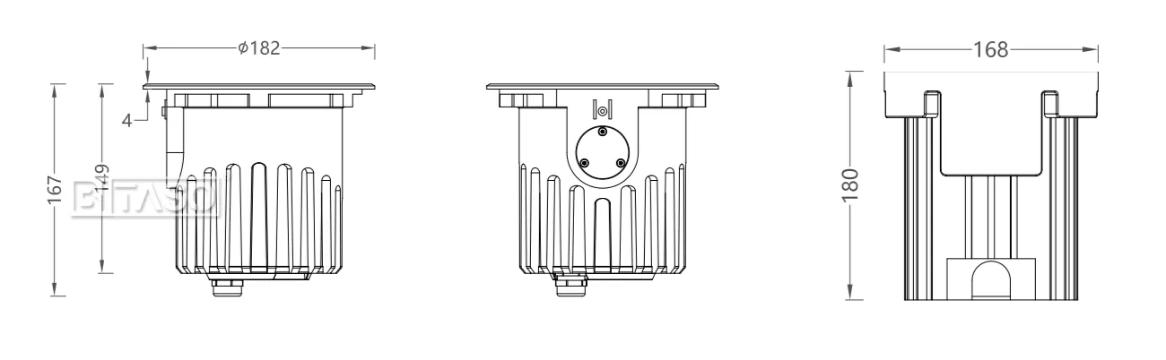 LUMINAIRE DIMENSION