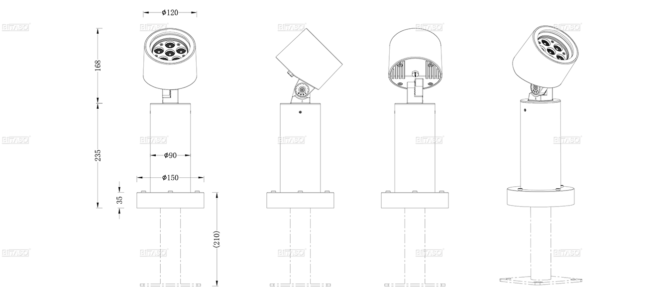 LUMINAIRE DIMENSION