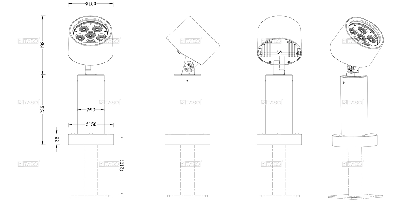 LUMINAIRE DIMENSION