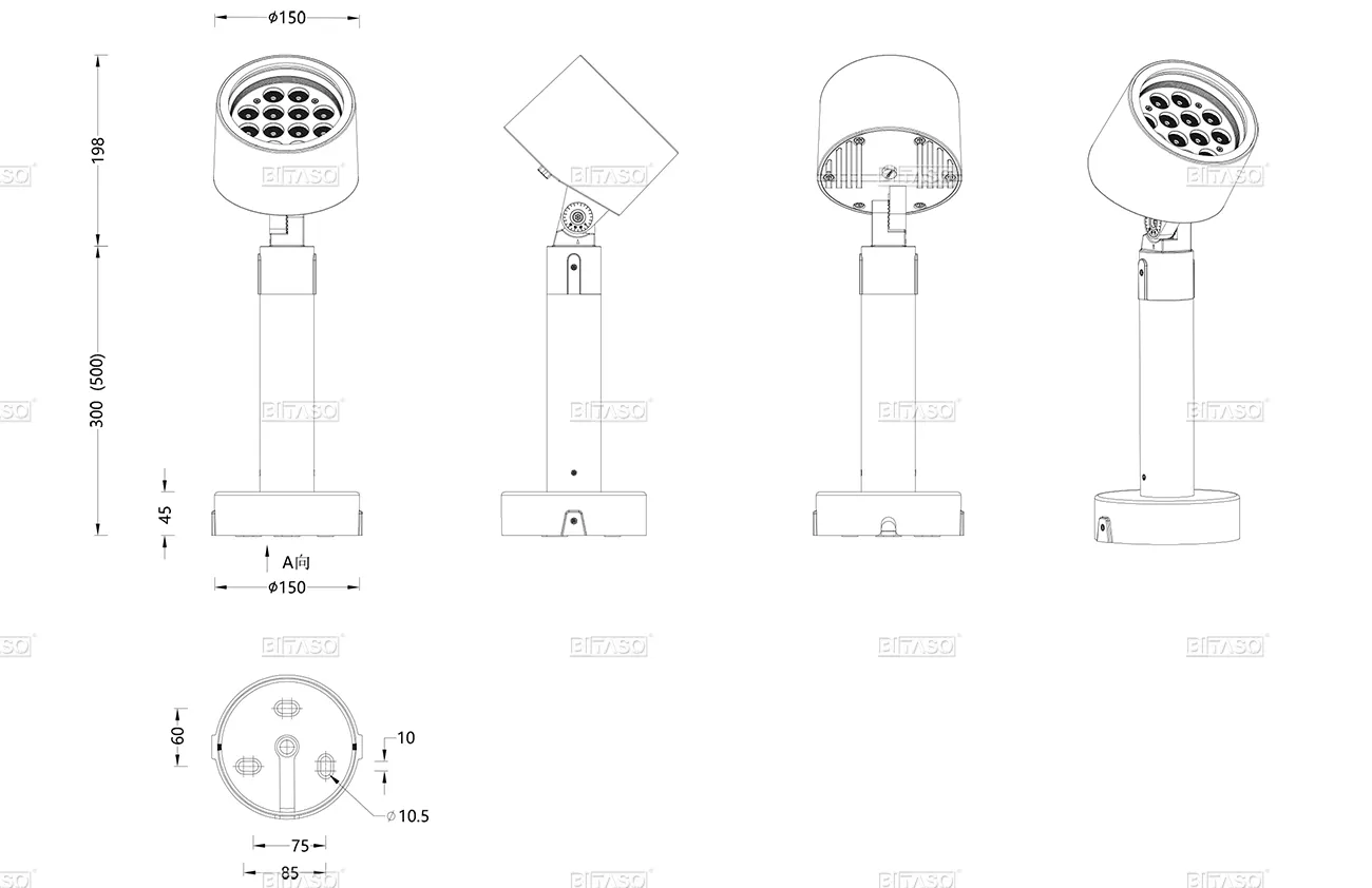 LUMINAIRE DIMENSION