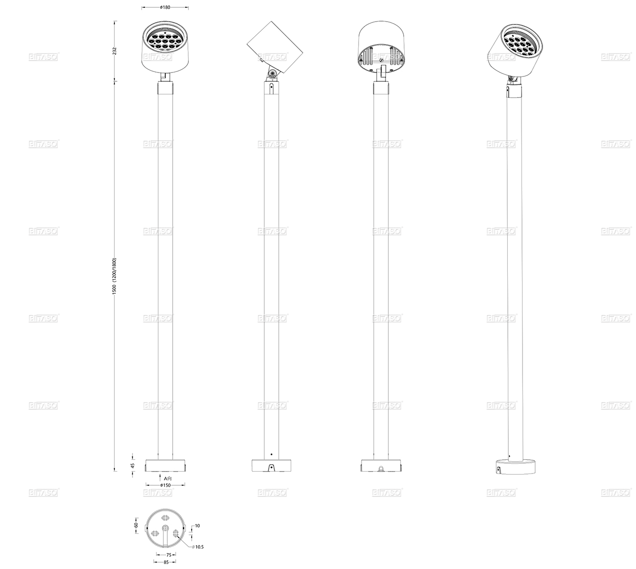 LUMINAIRE DIMENSION