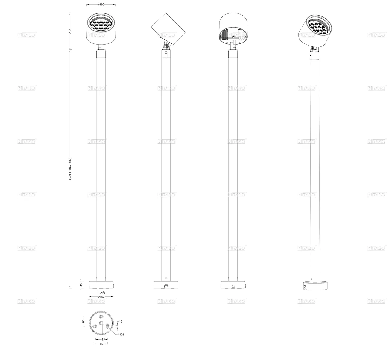 LUMINAIRE DIMENSION