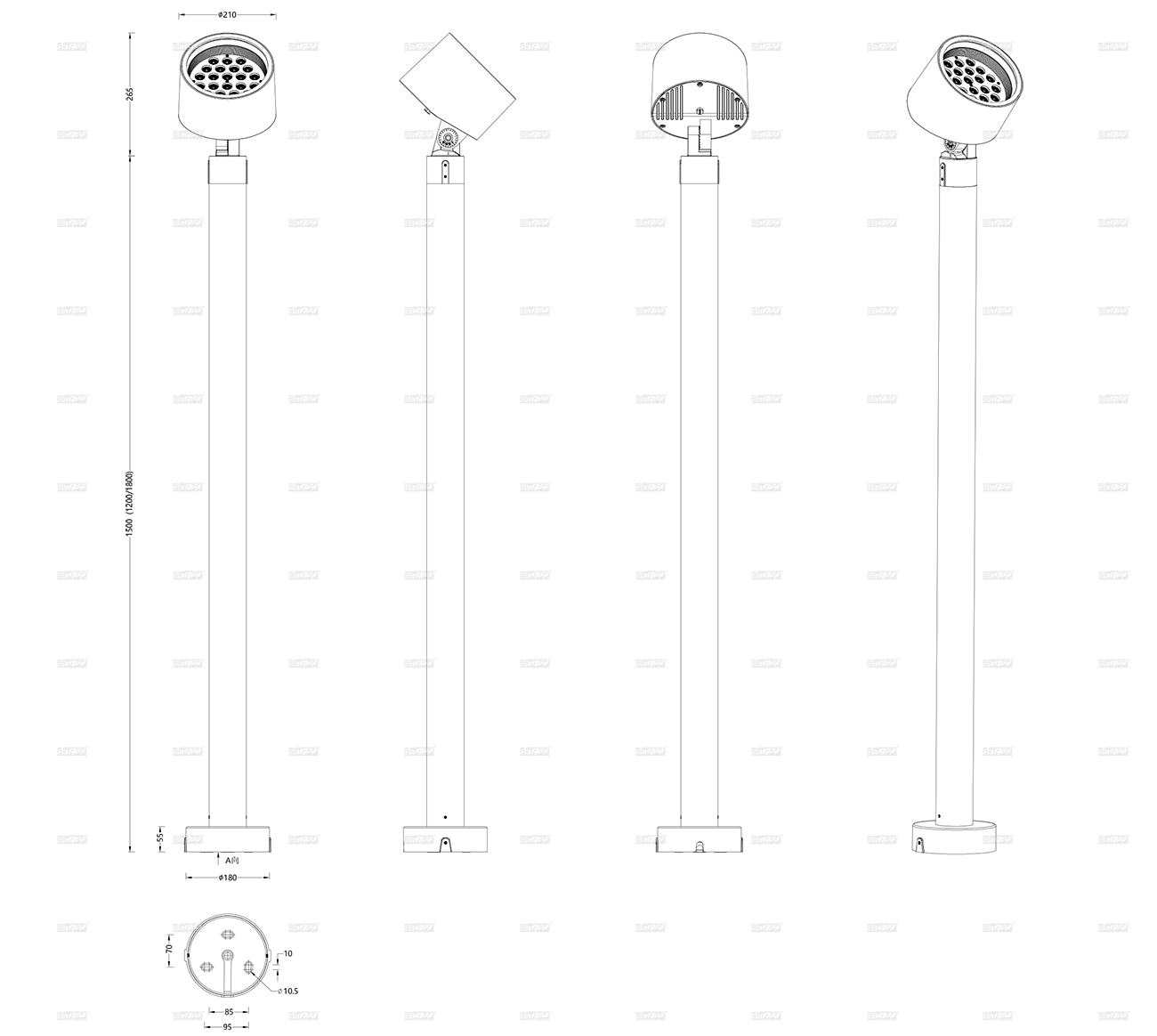 LUMINAIRE DIMENSION