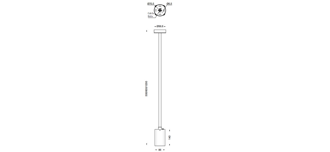 LUMINAIRE DIMENSION