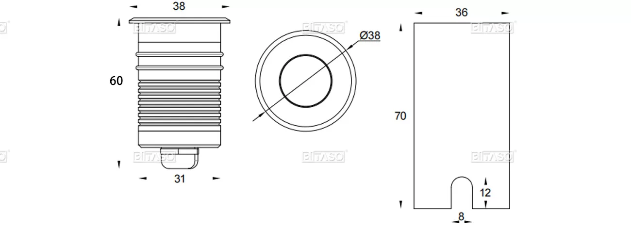 LUMINAIRE DIMENSION