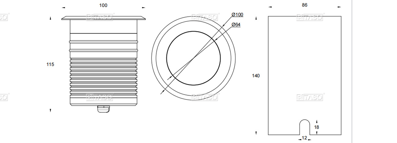 LUMINAIRE DIMENSION