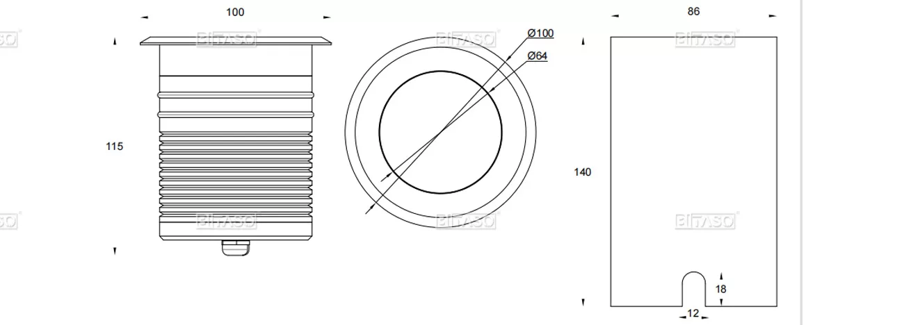 LUMINAIRE DIMENSION