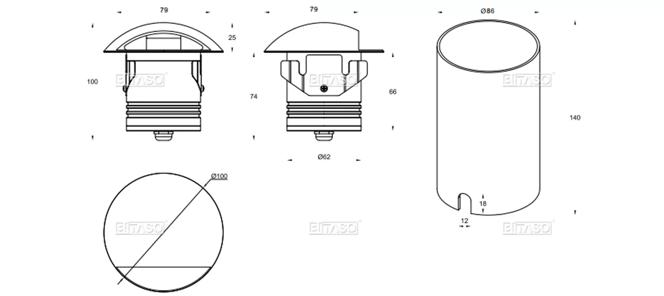 LUMINAIRE DIMENSION