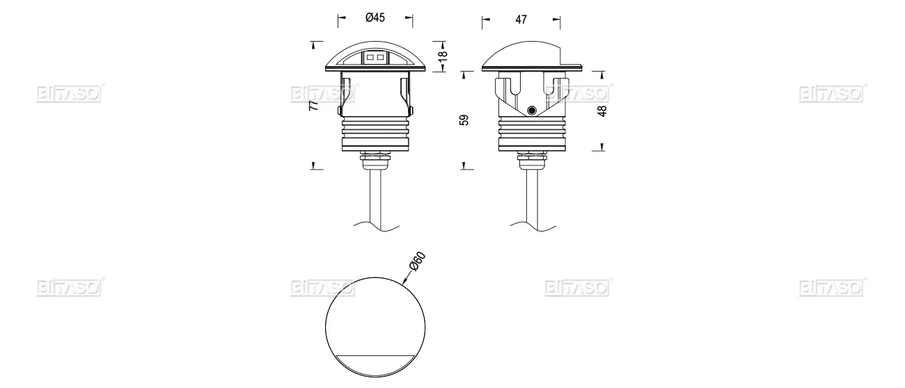 LUMINAIRE DIMENSION