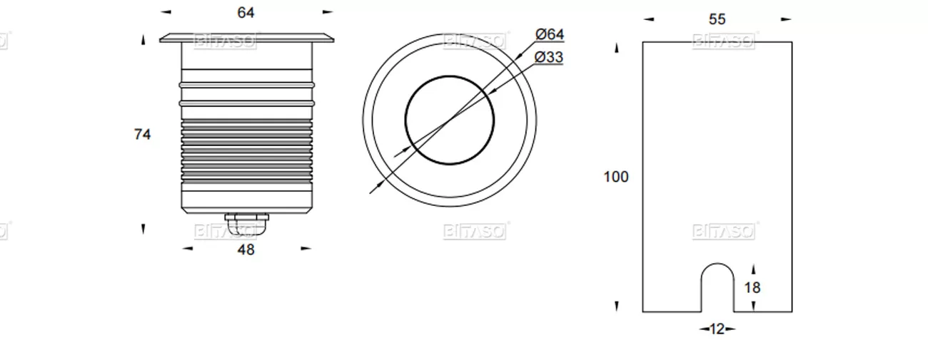 LUMINAIRE DIMENSION