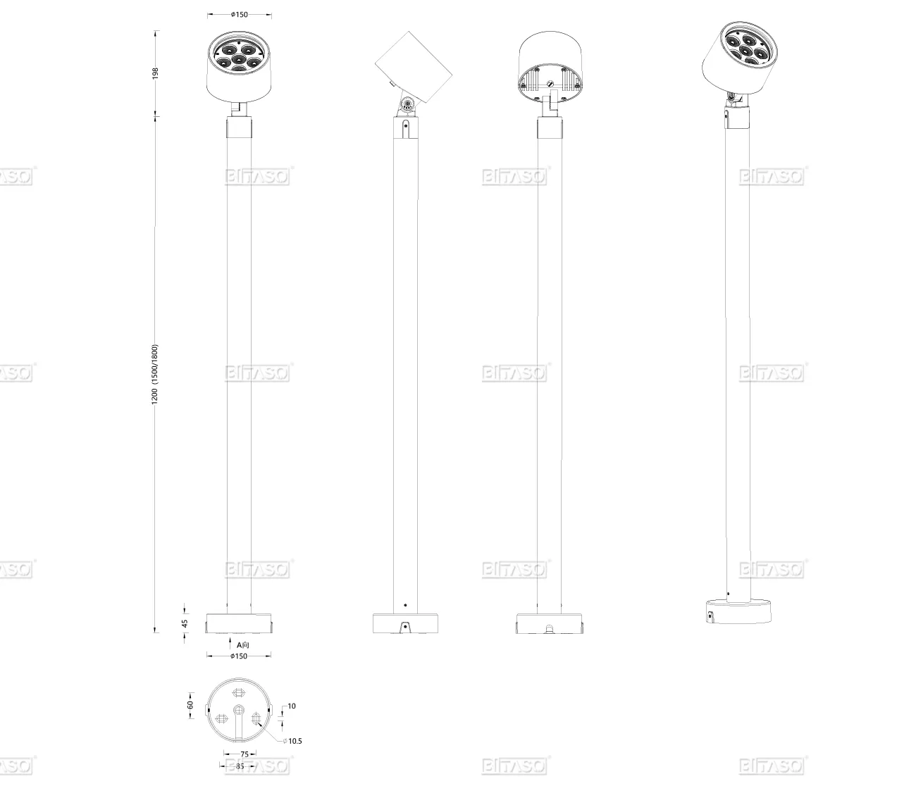 LUMINAIRE DIMENSION