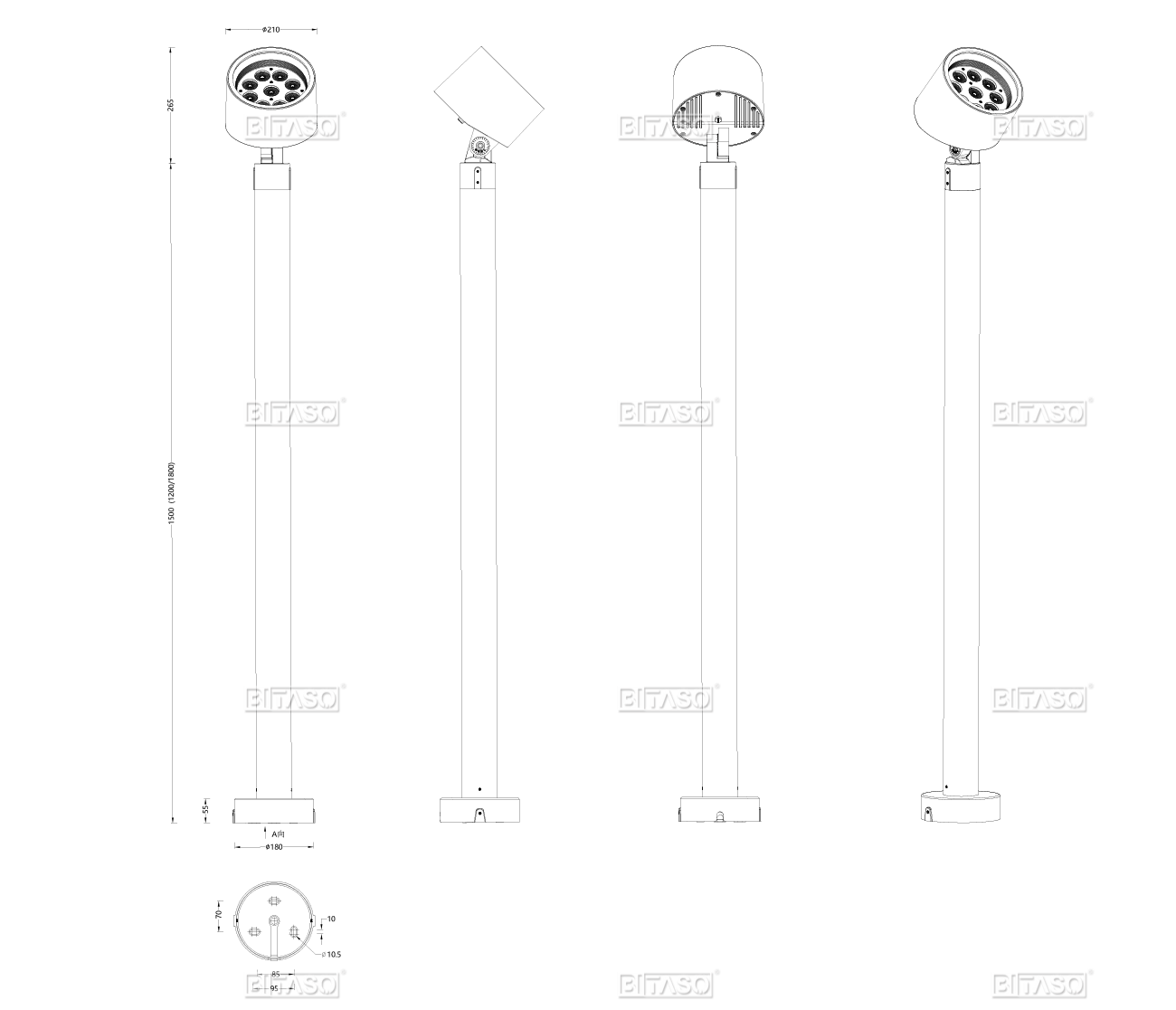 LUMINAIRE DIMENSION