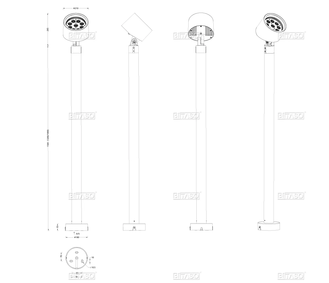 LUMINAIRE DIMENSION