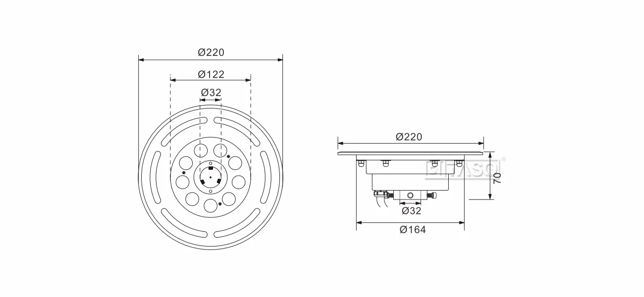 LUMINAIRE DIMENSION