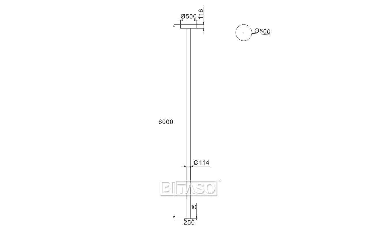 LUMINAIRE DIMENSION