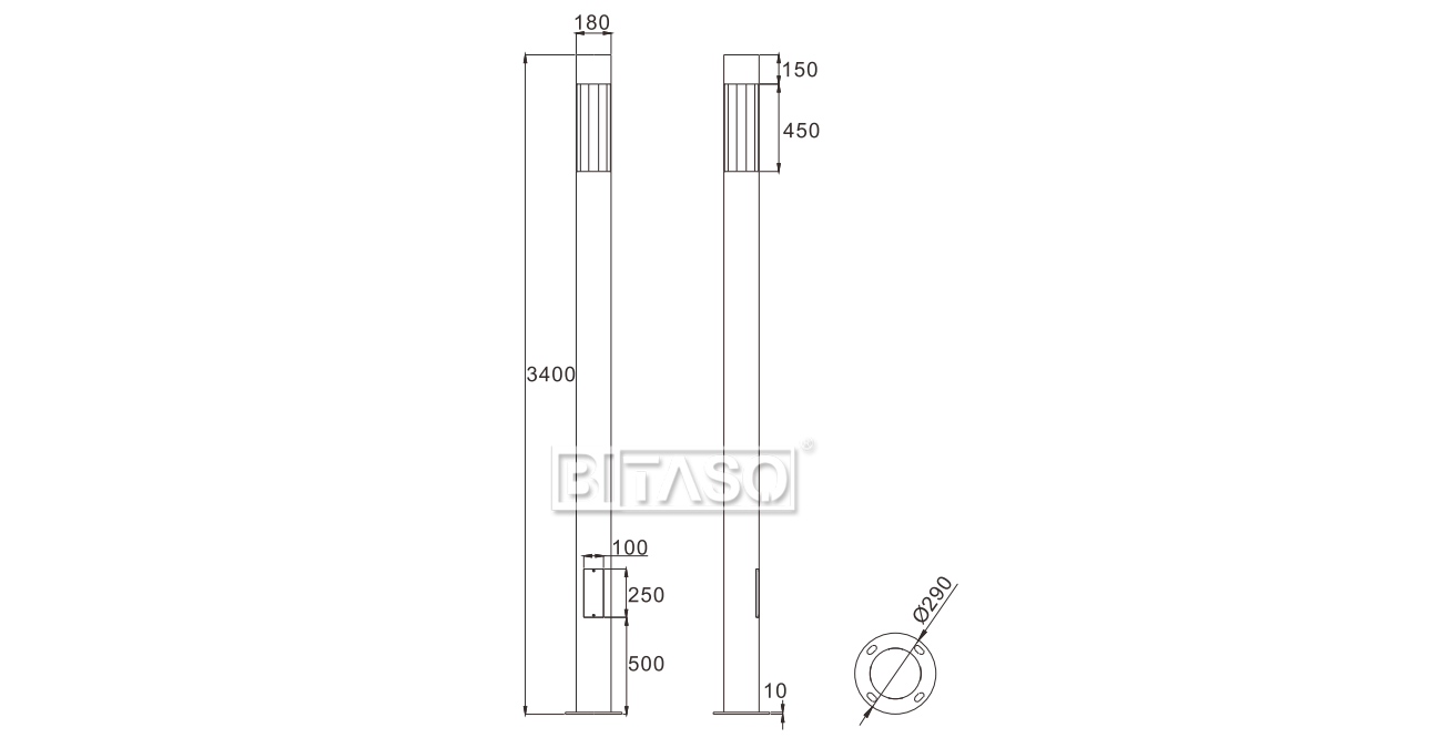 LUMINAIRE DIMENSION