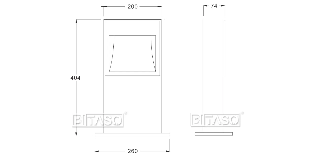 LUMINAIRE DIMENSION