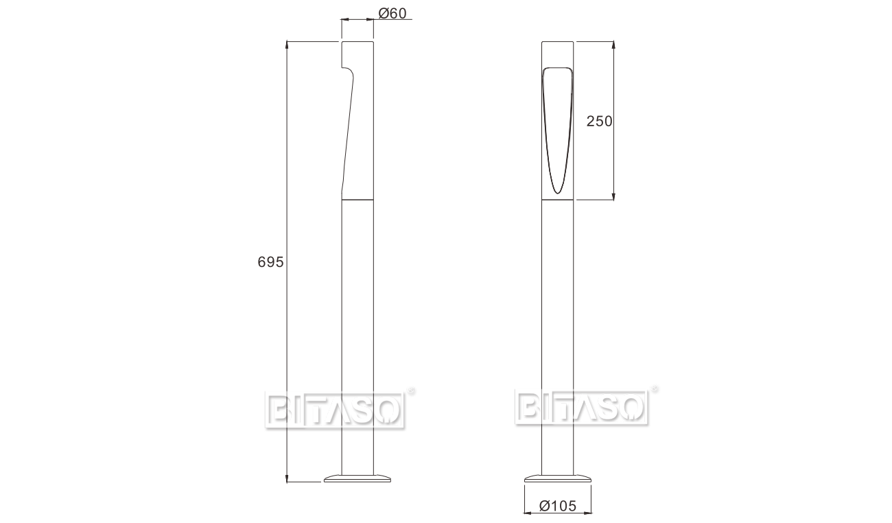 LUMINAIRE DIMENSION