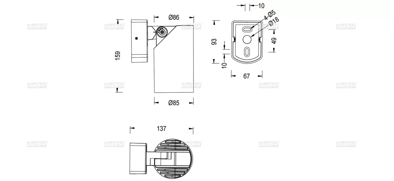 LUMINAIRE DIMENSION