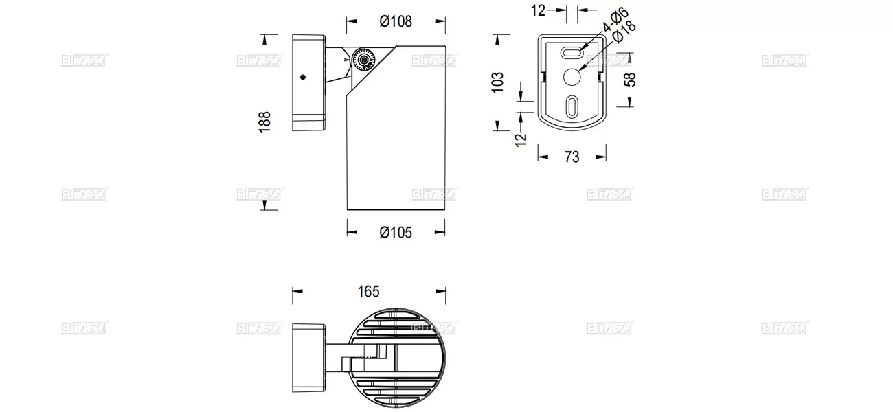 LUMINAIRE DIMENSION