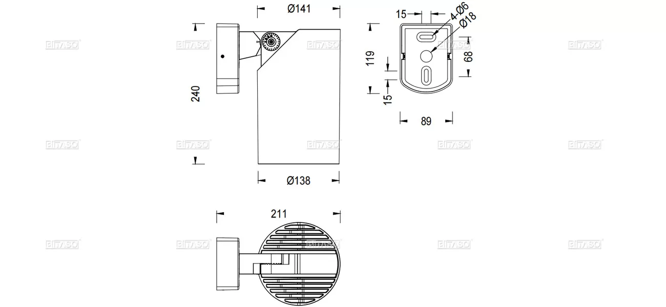 LUMINAIRE DIMENSION