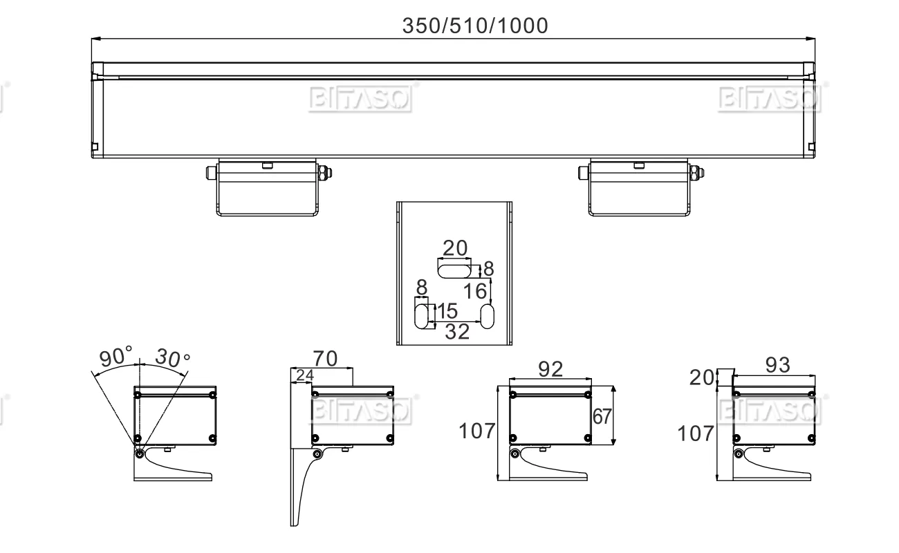 LUMINAIRE DIMENSION