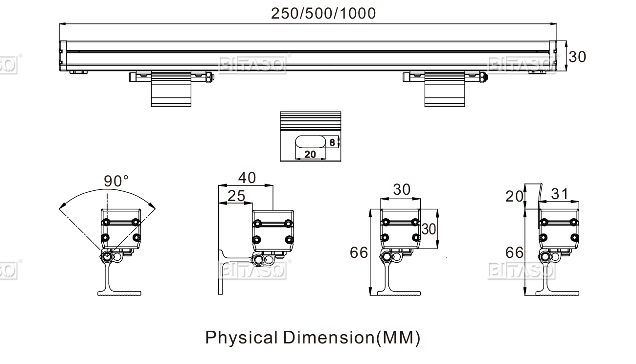 LUMINAIRE DIMENSION