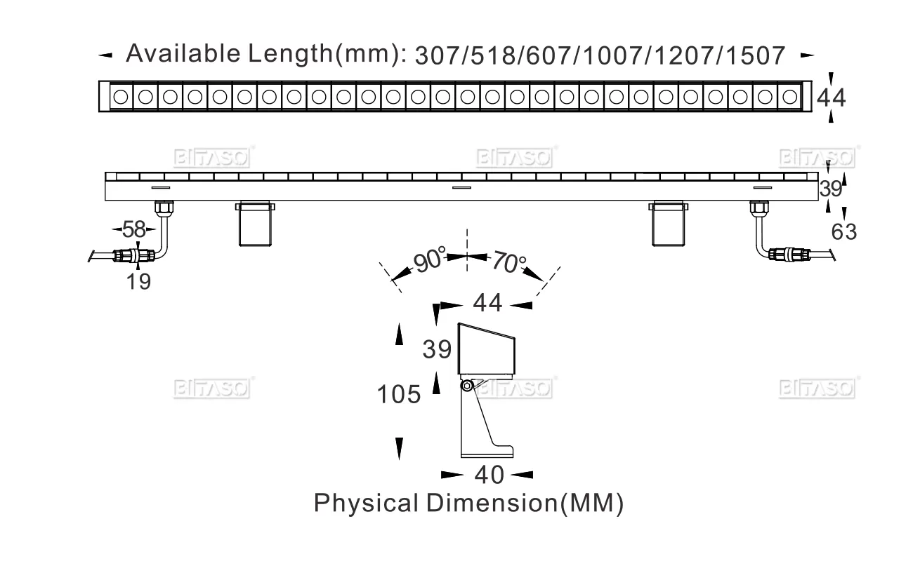 LUMINAIRE DIMENSION