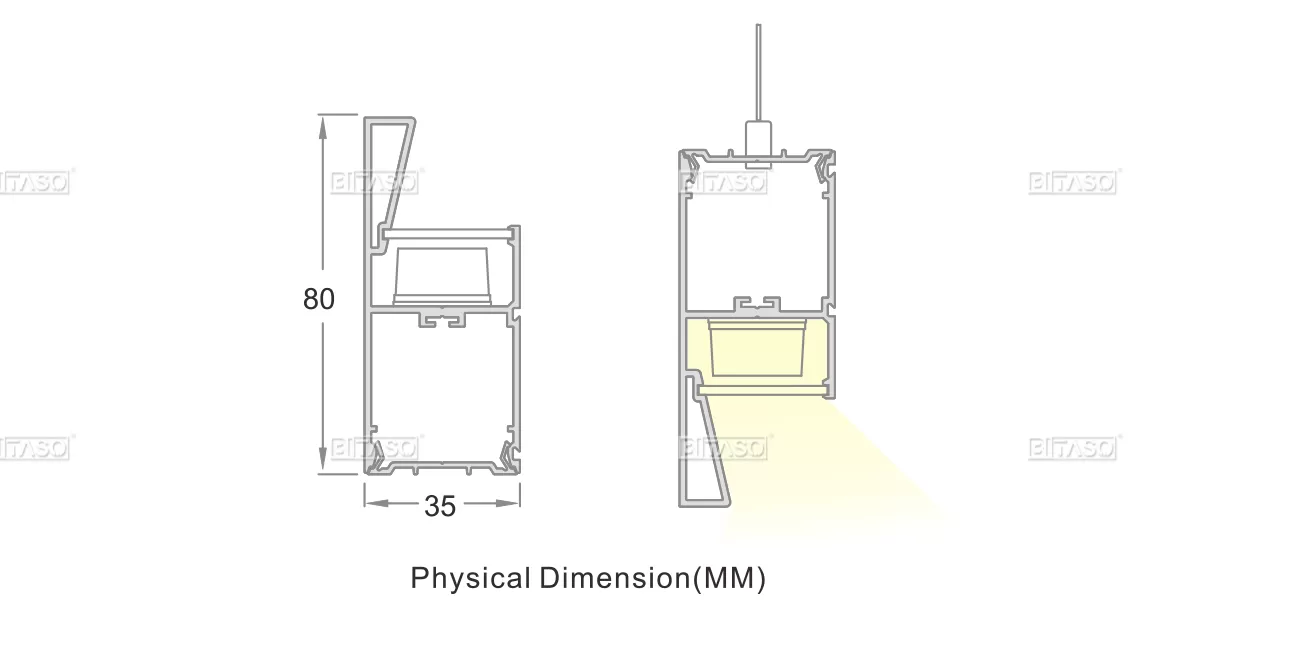 LUMINAIRE DIMENSION