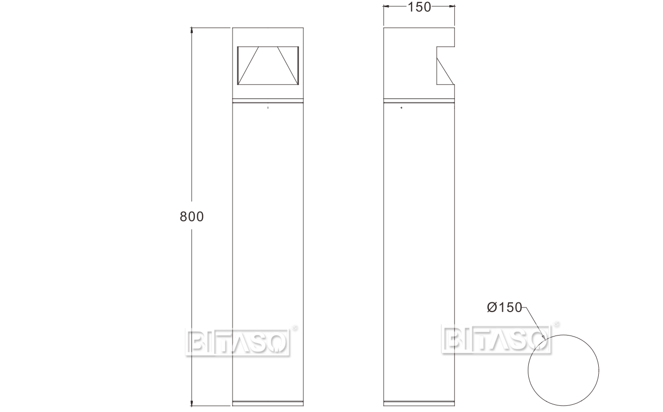 LUMINAIRE DIMENSION