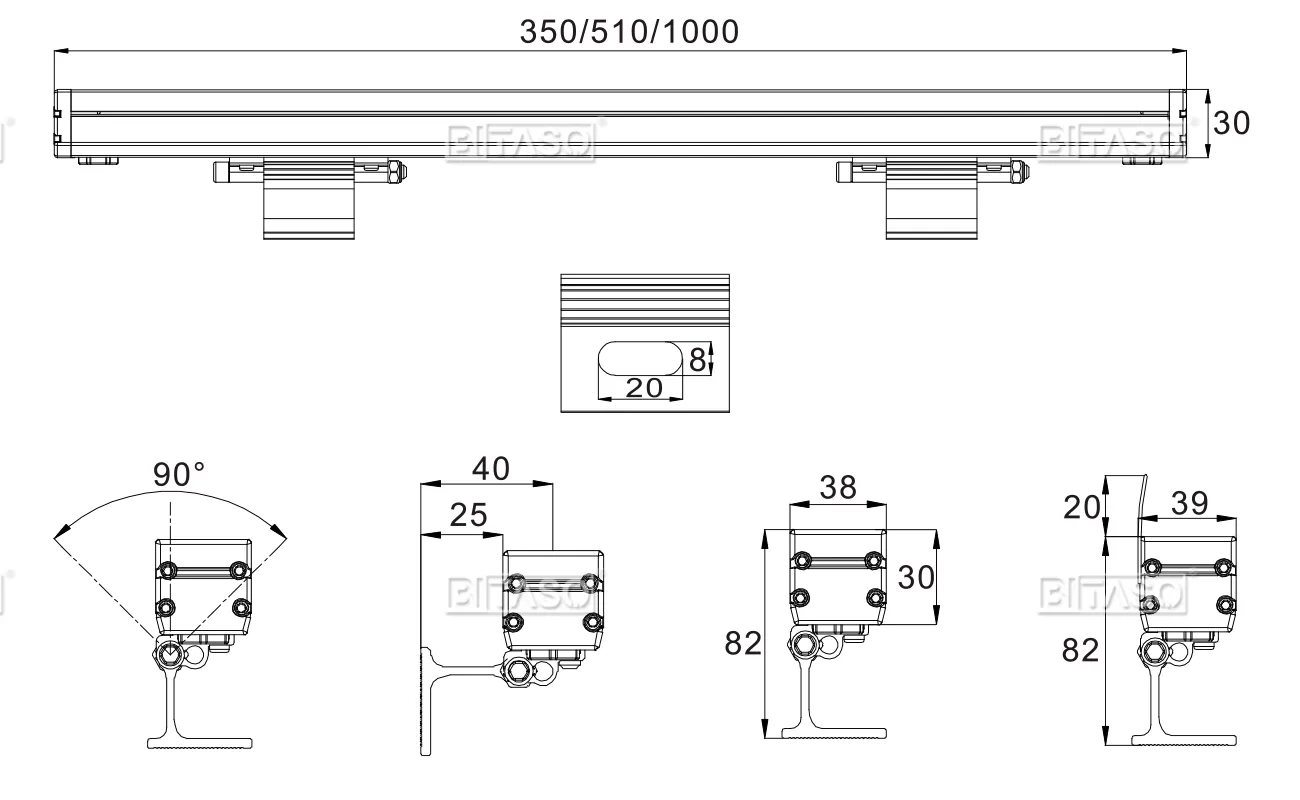 LUMINAIRE DIMENSION