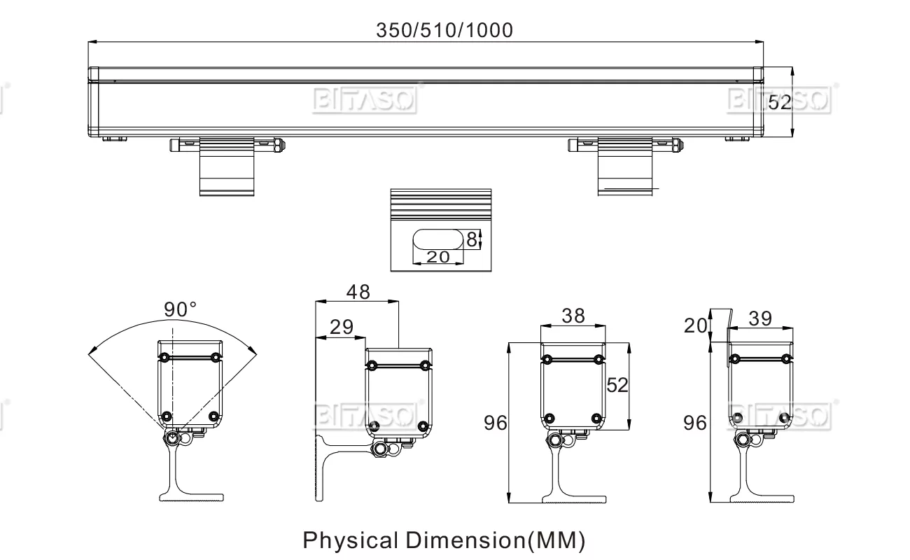 LUMINAIRE DIMENSION