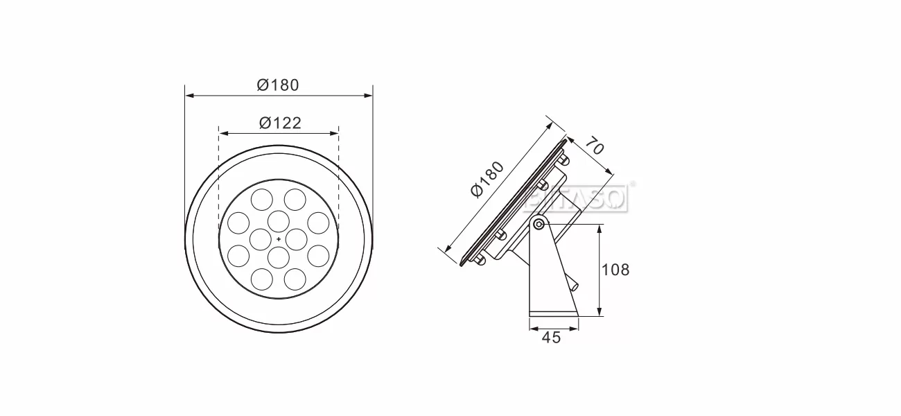 LUMINAIRE DIMENSION