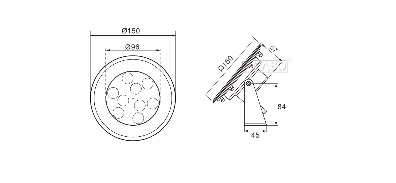 LUMINAIRE DIMENSION