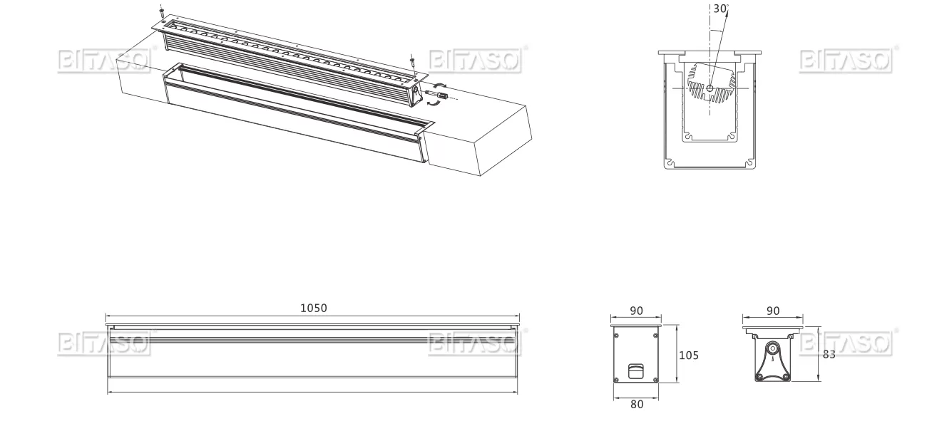 LUMINAIRE DIMENSION