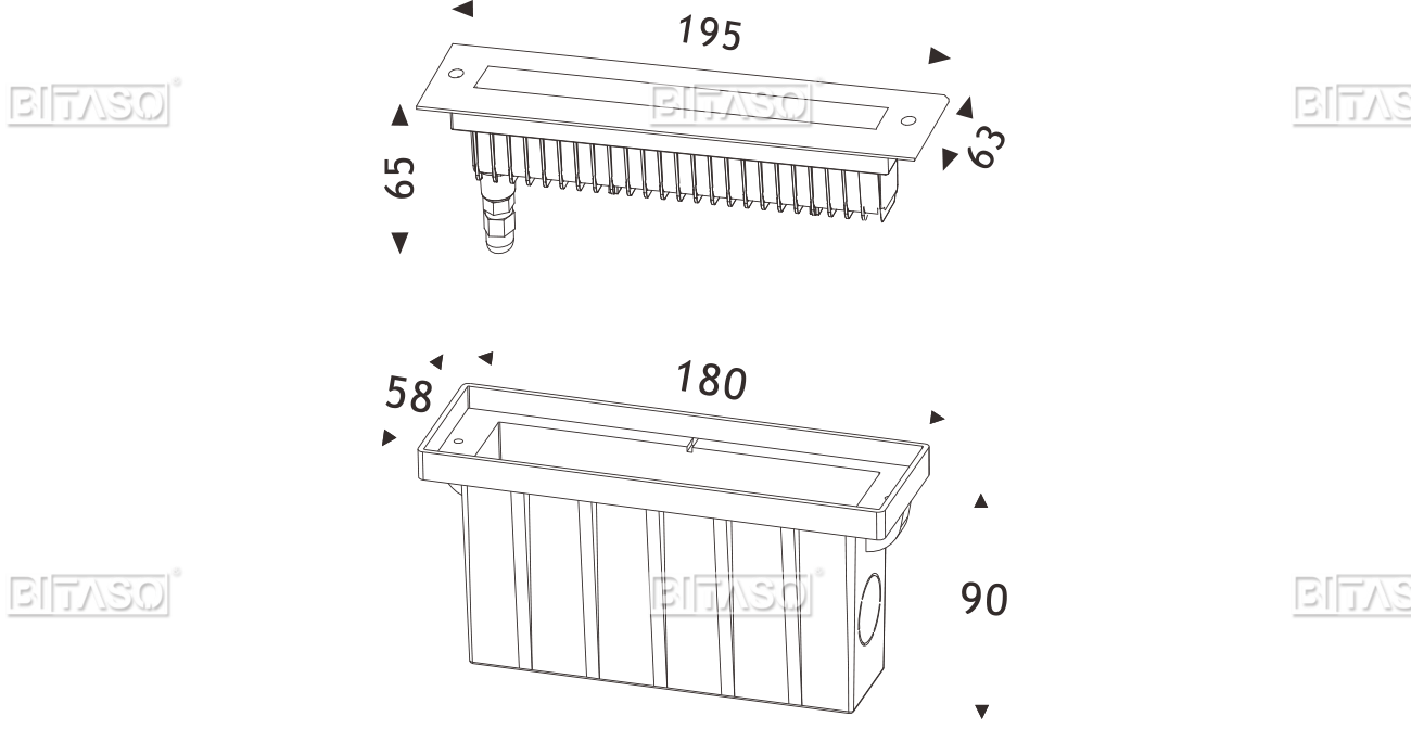 LUMINAIRE DIMENSION