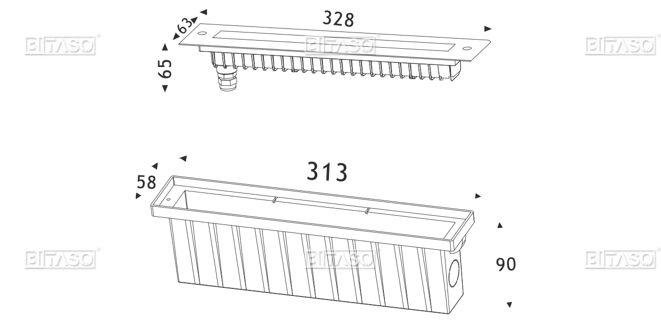 LUMINAIRE DIMENSION