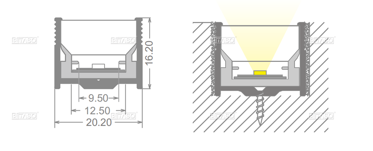 LUMINAIRE DIMENSION