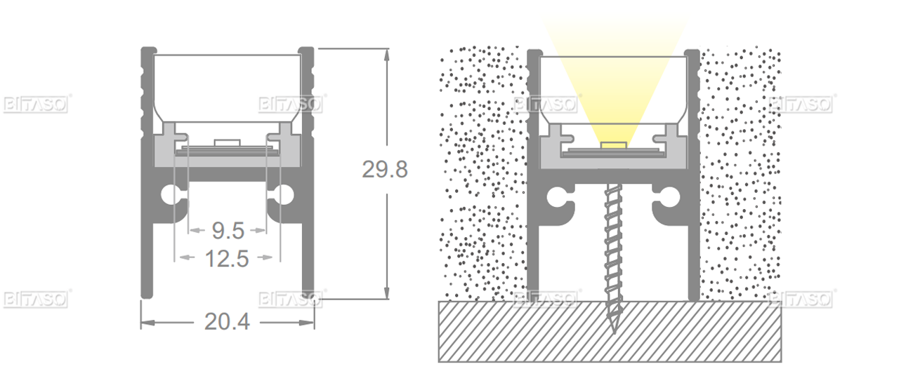 LUMINAIRE DIMENSION