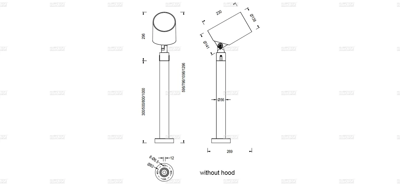 LUMINAIRE DIMENSION