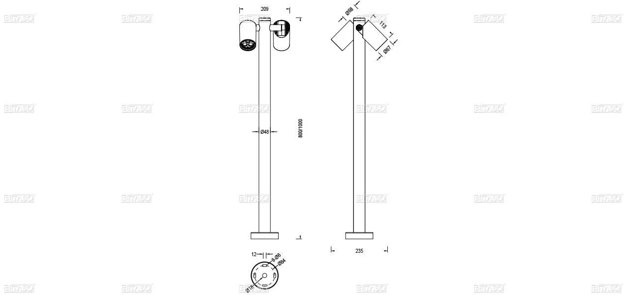 LUMINAIRE DIMENSION