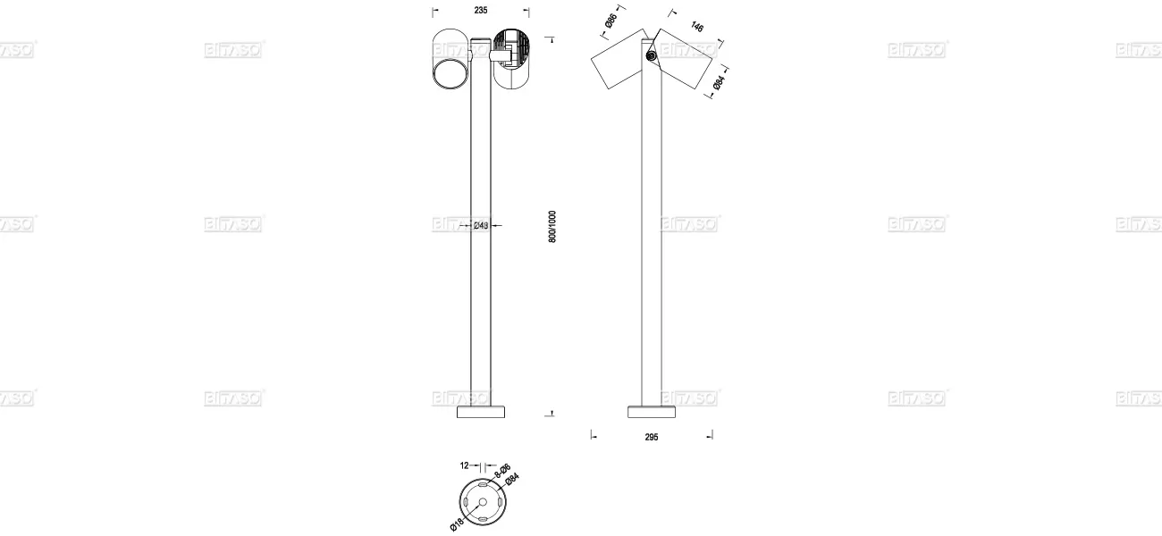 LUMINAIRE DIMENSION