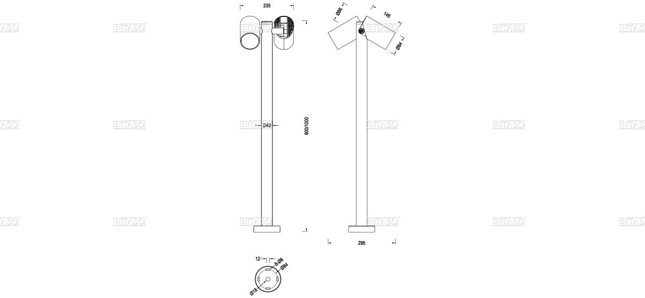 LUMINAIRE DIMENSION