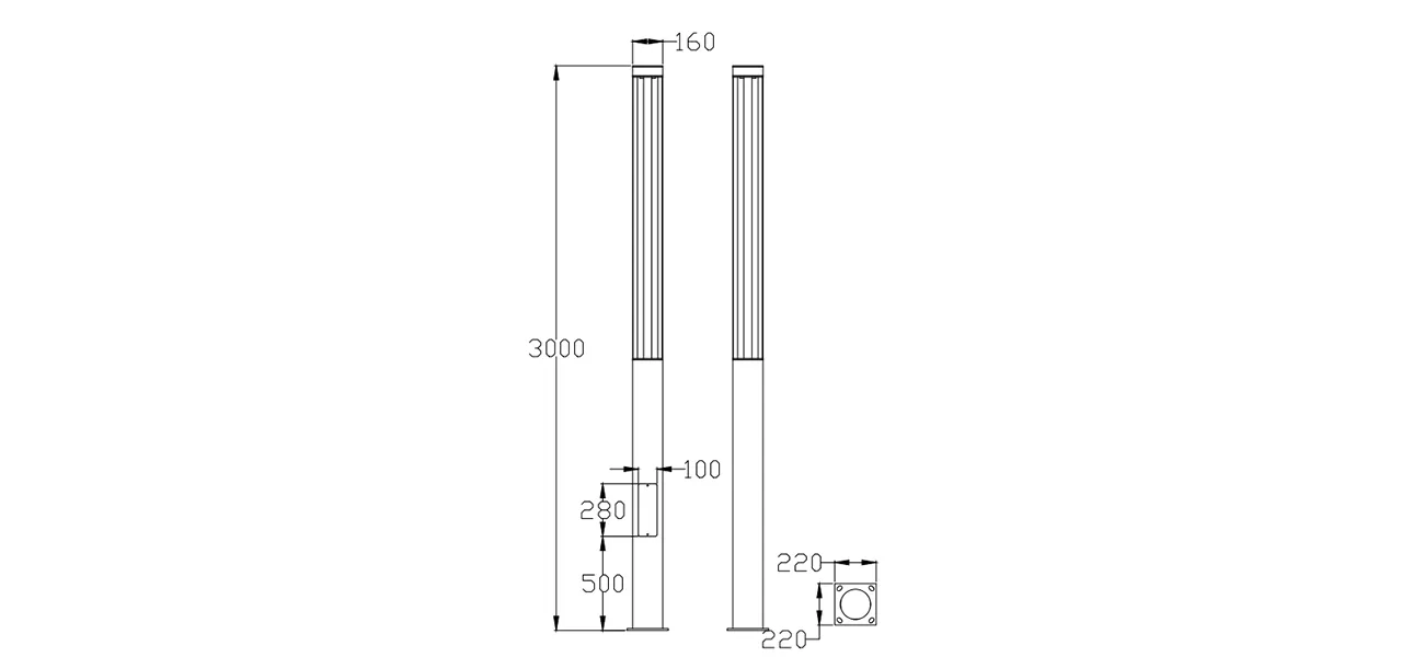 LUMINAIRE DIMENSION