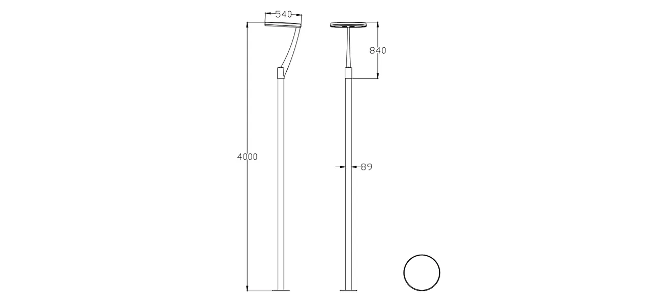 LUMINAIRE DIMENSION