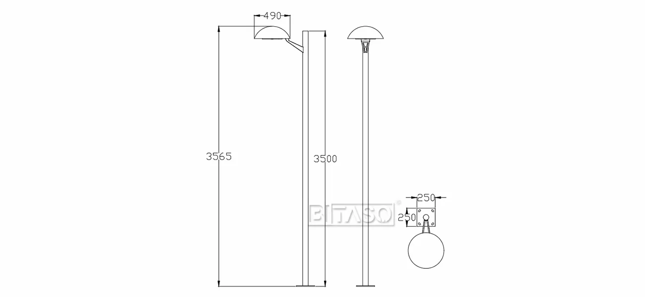 LUMINAIRE DIMENSION