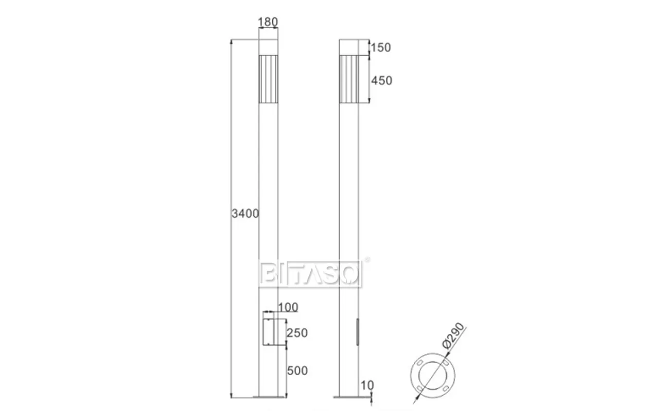 LUMINAIRE DIMENSION