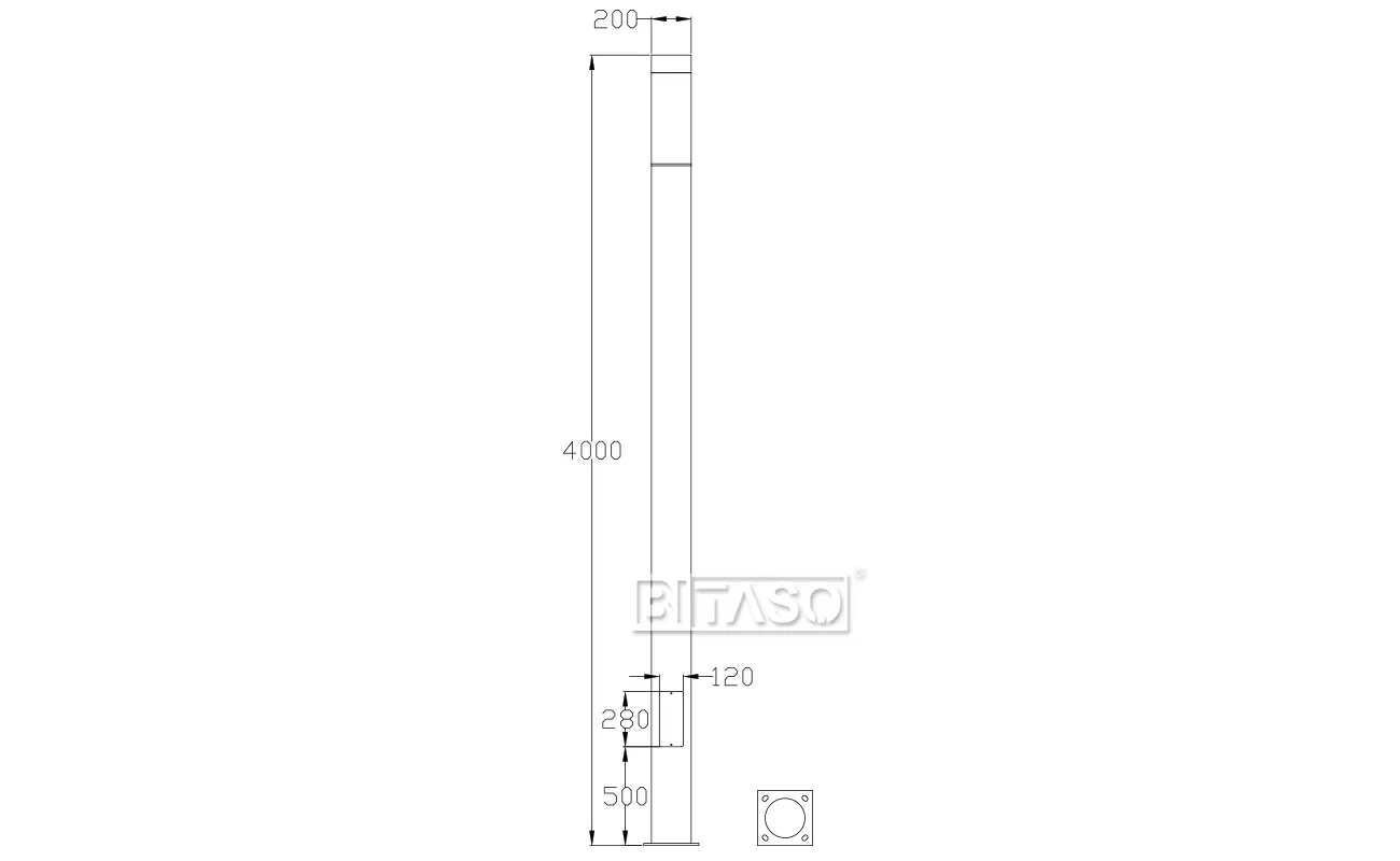 LUMINAIRE DIMENSION