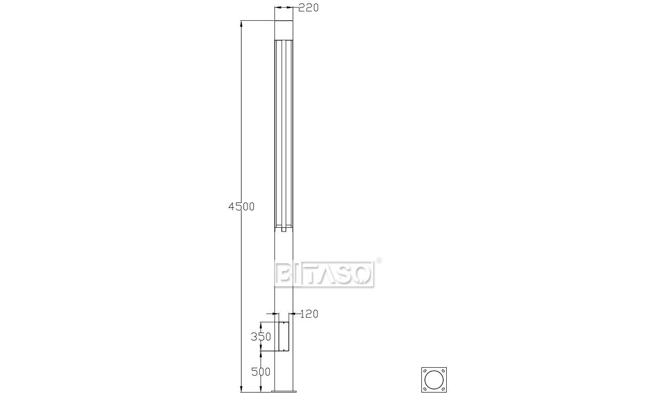 LUMINAIRE DIMENSION